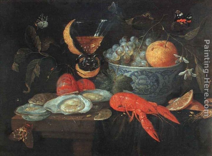 Jan van Kessel Still Life with Fruit and Shellfish
